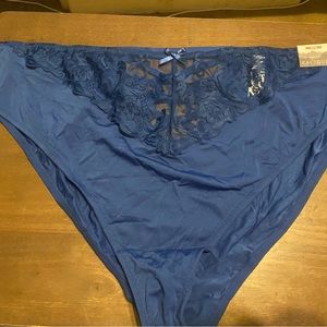 NWT Cacique Blue High Leg Panty 26/28
